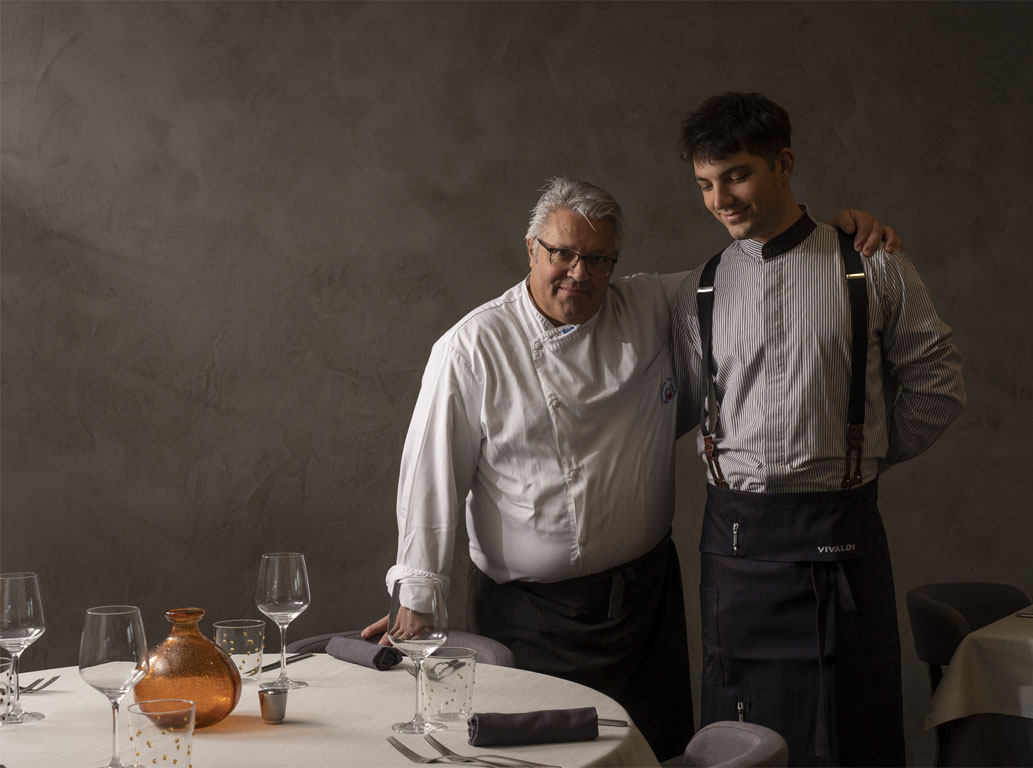 Lo Chef Pierluigi Olcelli e il figlio Steven - Ristorante Vivaldi